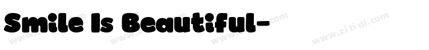 Smile Is Beautiful字体转换